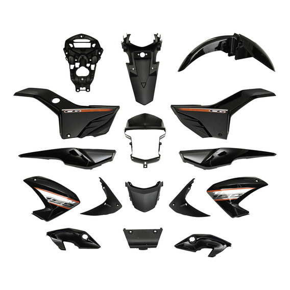 Kit Plasticos Completo Honda New Titan Cg150 Negro Mtc