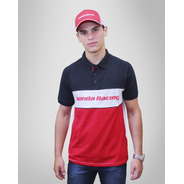 Camisa Pólo Masculina Moto Honda - Racing - Produto Oficial
