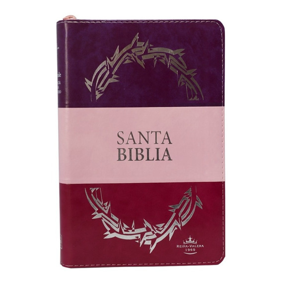 Santa Biblia Rv1960 Corona Letra Grande Cierre Índice 3 Tono