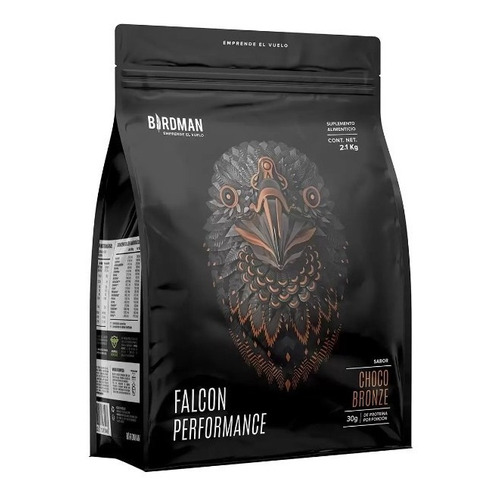 Birdman Falcon Performance Proteína En Polvo Chocolate 2.1kg Sabor Choco Bronze