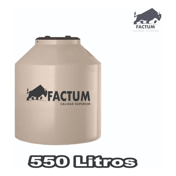 Tanque Agua 550lts Litros Clásico Tricapa Factum 