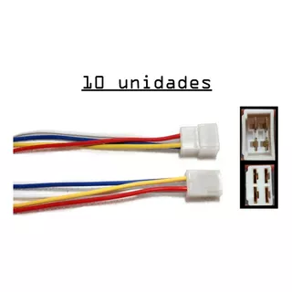 Conector / Cable Universal 4 Tomas 4 Vias  Macho Y Hembra