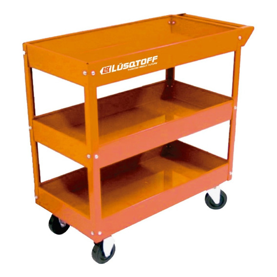 Mesa Carro Porta Herramientas Ruedas Taller 3 Estantes Lusqt