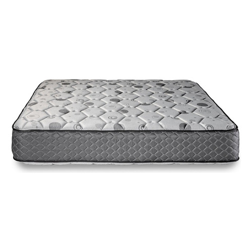 Colchón King de resortes Piero Nuevo Regno blanco y gris oscuro - 180cm x 200cm x 29cm con doble pillow top