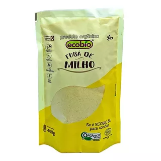 Farinha (fubá) De Milho Orgânico Não Transgênico Ecobio 400g