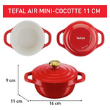 Set 2 Mini-cocotte Air 11 Cm Color Rojo
