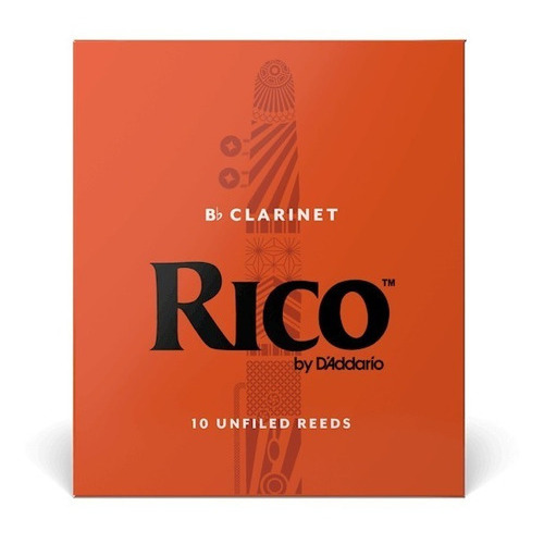 Rico Cañas Clarinete Bb  2.0  - Sib Caja/10 Piezas Daddario