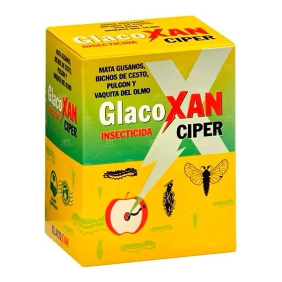 Insecticida Glacoxan® Ciper 30cc Gusanos PuLGón Bichos Cesto