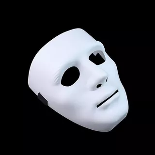 Máscara Bonitão Fantasia Preta Branca