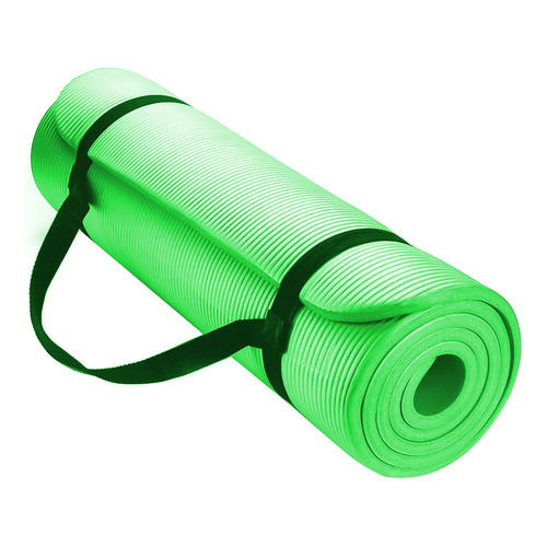 Mat Yoga 10 Mm Alfombra Gruesa Colores Surtidos Color Verde