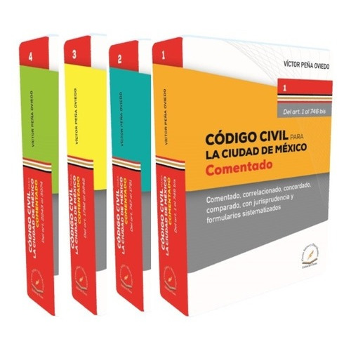 Código Civil Para La Ciudad De México, De Víctor Peña Oviedo., Vol. 1. Editorial Flores Editor, Tapa Blanda En Español, 2020