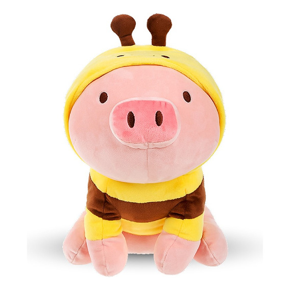 Peluche Cerdito Con Sudadera De Abeja- Puercobeja