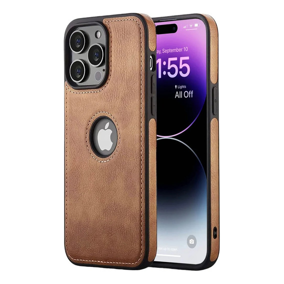 Funda Case Protector Eco Cuero iPhone 14 / Pro / Max Premium