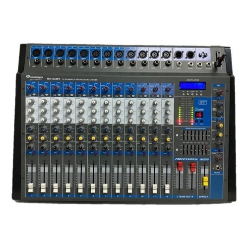 Mezcladora Amplificada Soundtrack Mix12amp3 Estéreo 400w