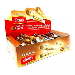 Oblita Cubanitos Dulce De Leche 48u - Barata La Golosineria