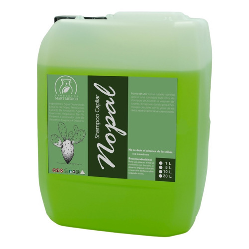  Shampoo Capilar De Extracto De Nopal (20 Litros)