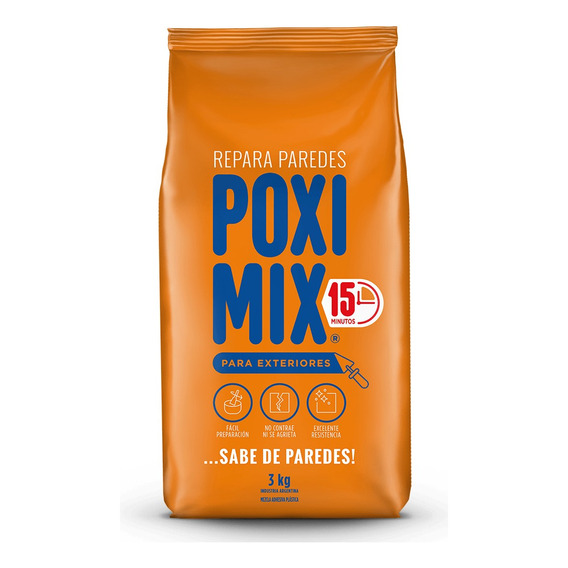 Poximix Uso Exterior Repara Grietas 3 Kg - Deacero