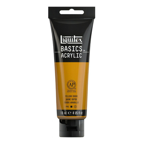 Pintura Acrílico Liquitex Basics 118ml Color Óxido Amarillo