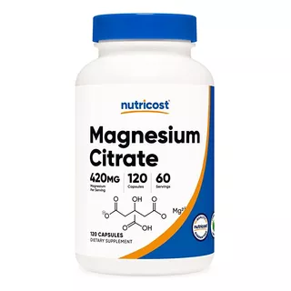 Citrato De Magnesio 210mg 100 Softgels Cápsulas