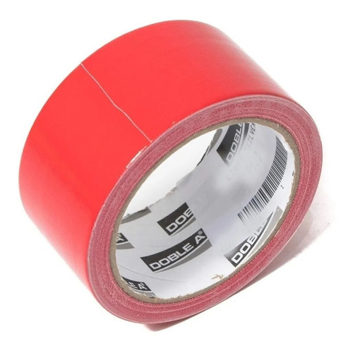 Cinta Adhesiva Silver Tape Duct Tape Doble A 48mm X 9 Metros Color Rojo