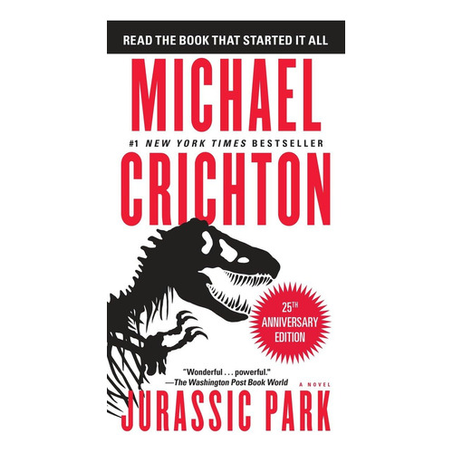 Jurassic Park de Michael Crichton editorial Ballantine Books Tapa Blanda En Inglés 2015