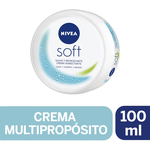Crema Multipropósito Nivea Soft Cara Manos Cuerpo 100ml