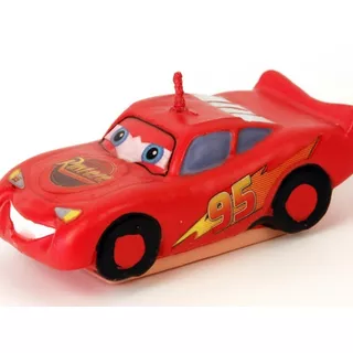 Vela Velita Cars Rayo Mcqueen Carro Cera Figura Cumpleaño Gm