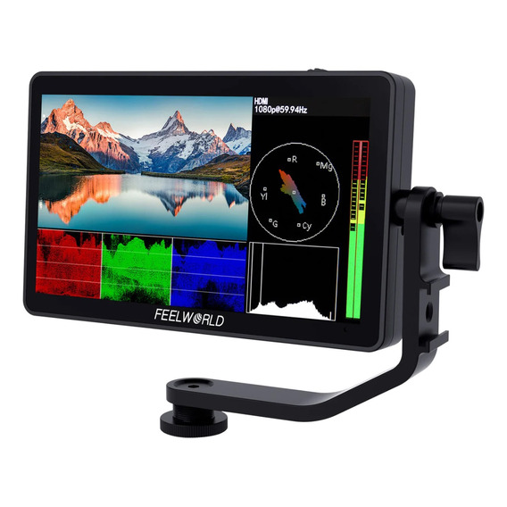 Monitor Camara Feelworld F6 Plus 6 Pulgadas 4k 3d Táctil Kit