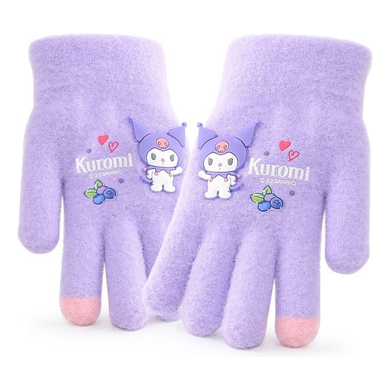 Guantes Algodón Kawaii Diseño Kuromi