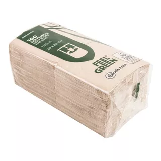 Servilletas Simil Tela Kraft 20x20cm Pack X 100u España Mam