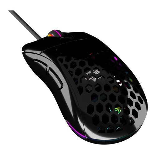 Mouse gamer de juego VSG  Aquila Air negro brillante
