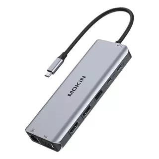 Hub Docking Multipuerto 14 En 1 Hdmi Vga Usb 3.1 Marca Mokin