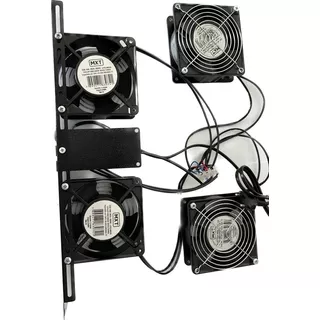 Kit De Ventilação Para Rack 4 Vent  Universal C/ Rolamento