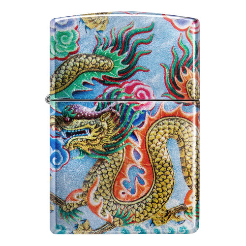 Encendedor Zippo 540 Diseño Dragon Con Nubes