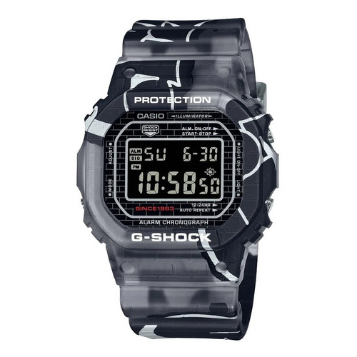 Reloj Casio Digital Serie 5000/ Dw-5000ss-1 Hombre Ts Color de la correa Negro Color del bisel Negro Color del fondo Negro