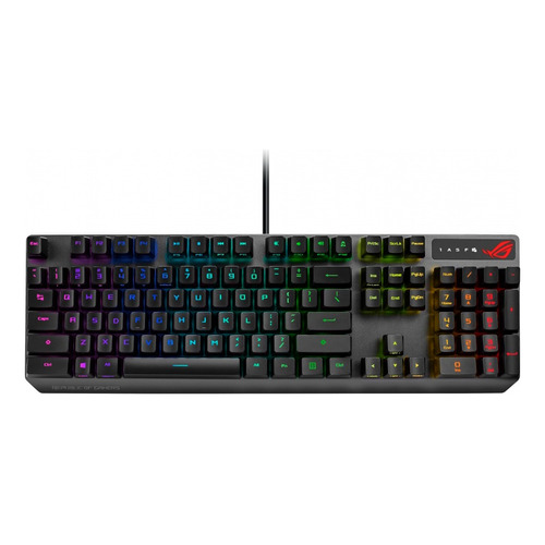 Teclado Gamer Mecánico Rog Strix Scope Mx Blue Us Ip56 Color Del Teclado Negro Idioma Inglés Us