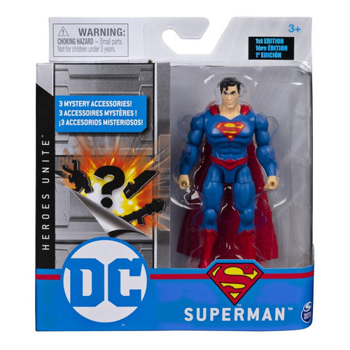 Dc: Heroes Unite Figura De Accion Super Man 10 Cm