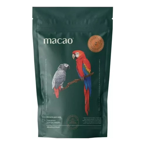 Alimento Para Guacamayas Y Loros Grises. Croqueta Macao 1kg