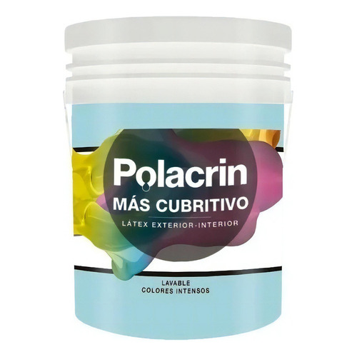 Pintura Latex Interior Exterior Polacrin Colores 10 Lt Color Negro