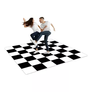 Pista De Dança Personalizado Xadrez 3,0 X 3,0m