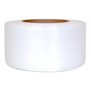 Bobina Rollo Fleje Plastico 1/2 Blanco 0.8mm 2000mts Premium