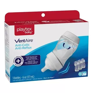 Playtex Baby Biberones 3 Pack, 6oz Anti-colicos