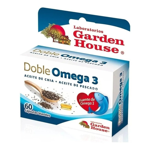 Garden House Doble Omega 3 Colesterol X 60 Caps