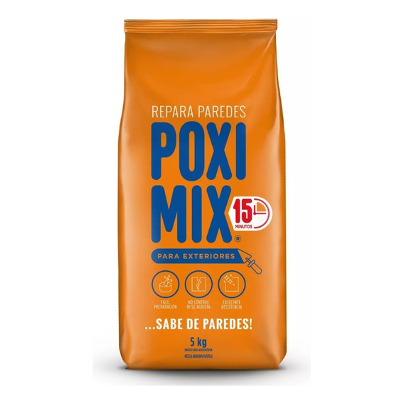 Poximix Uso Exterior Repara Grietas 5 Kg - Deacero