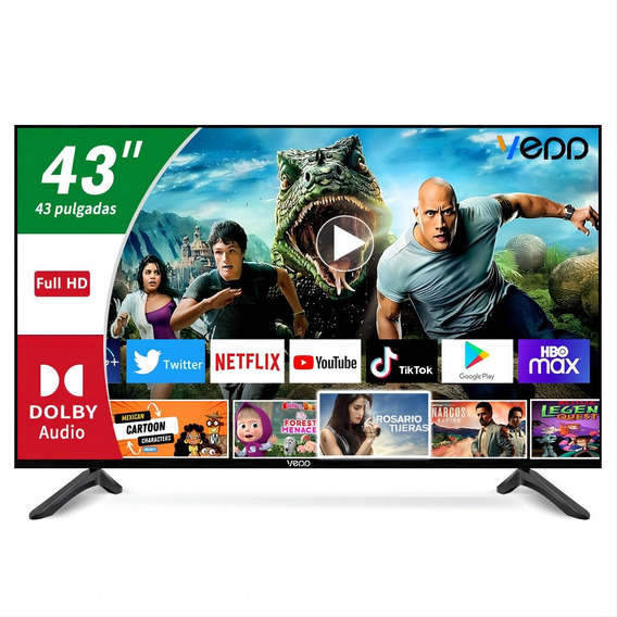  VEDD Smart TV 43HAP0002 430 LCD 3D 2K 43" 110V/240V Color Negro