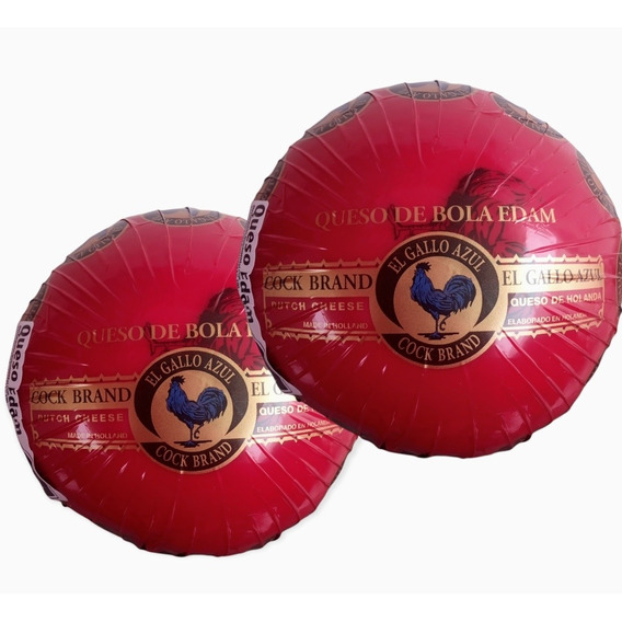 2 Quesos De Bola Edam Gallo Azul De 1.5 Kg C/u Envío Gratis