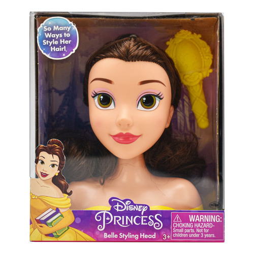 Disney Princesa Bella Cabeza De Peinado 15cm Just Play