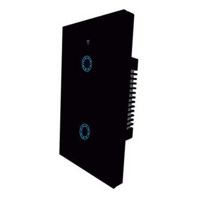 Tecla Smart Tapa De Vidrio Wifi Touch 2c Negro Tbcin