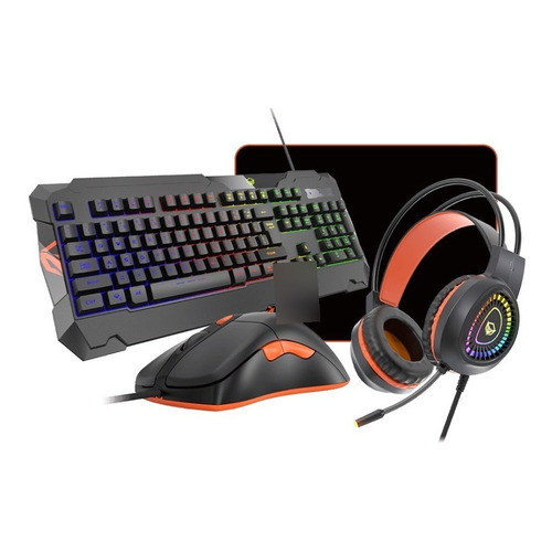 Combo Gamer Meetion 4 En 1 Mouse Teclado Auricular Pad