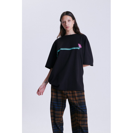 Remeron Kuda Space Cher Mix Negro Mujer De Algodón